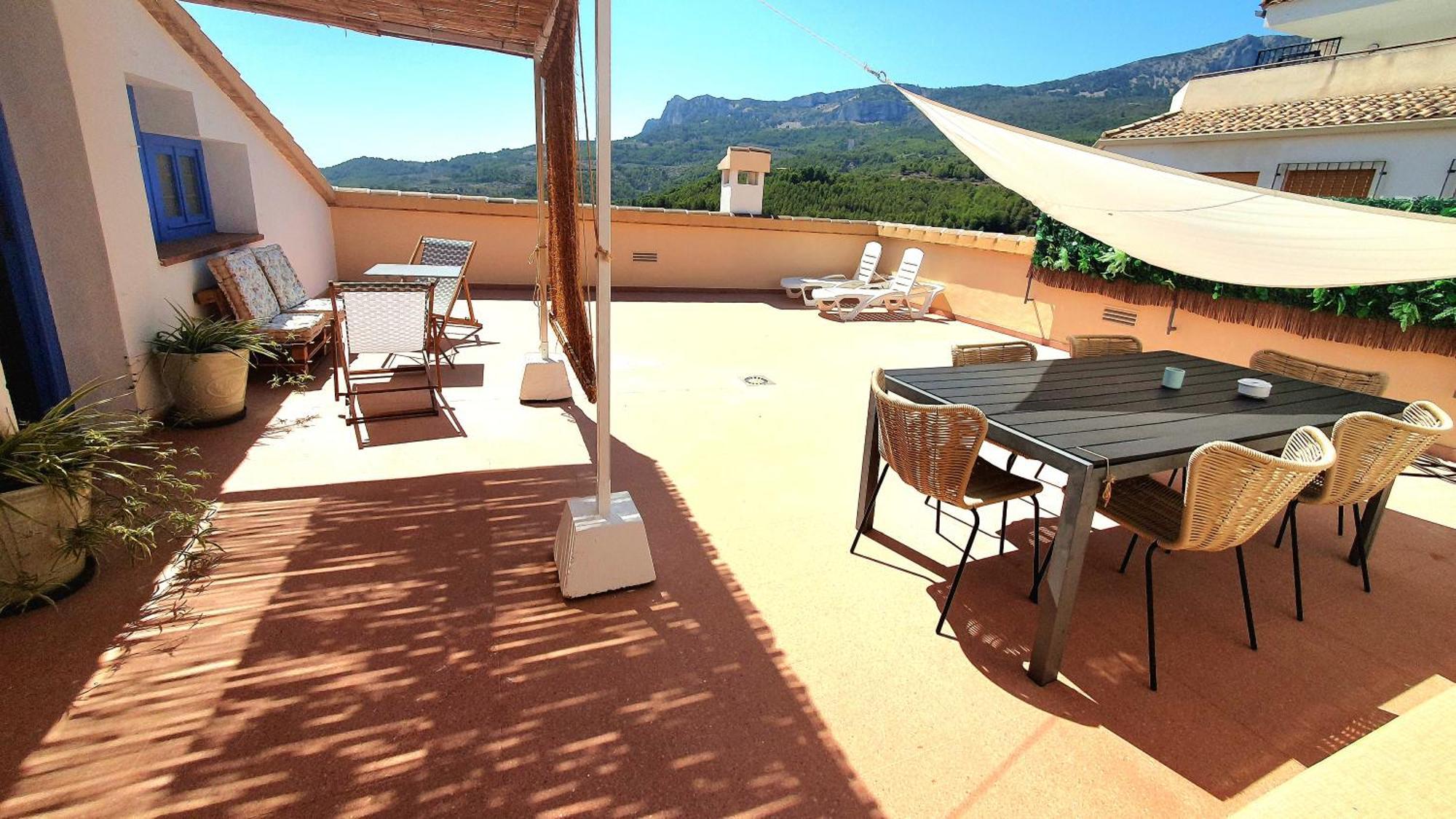 Atico Guadalest Rooftop Apartment With 360º Views And Art Экстерьер фото